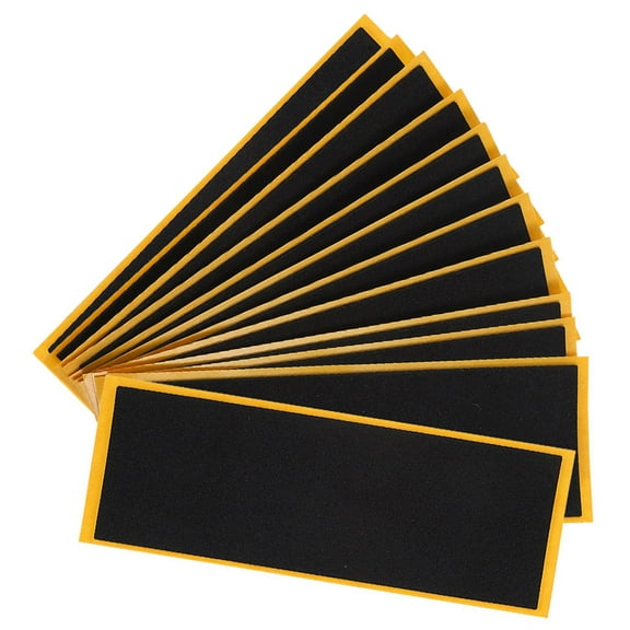 Beaupretty 12Pcs Black Fingerboard Grip Tape Anti Skid Adhesive Tape for Fingerboard and Decor Use