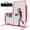 Red, variant on Sturdum 7 x 7 ft Baseball L-Screen, Portable Pitcher's Protective Net for Batting Cages & Field Practice, Includes Carry Bag & 4 Ground Stakes