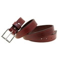 thumbnail image 4 of Mens 1 1/2 Burgundy Latigo Leather Belt With Saddle Groove Made In USA, 4 of 4
