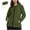 Army Green, variant on Oversized Women's Rainproof Jacket Outdoor Lightweight Zipper Athletic Jacket with Pockets