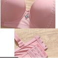 thumbnail image 6 of Sentmoon Womens Bras Comfortable Sports Bras for Women Large Bust Lift No Underwires Adjustable Strap Thin Style Tshirt Bras Lightweight for School Pink 38, 6 of 10