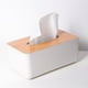 thumbnail image 2 of 2 cajas de pañuelos para coche, porta toallas de papel, contenedor de madera para servilletas de escritorio, para el hogar y la oficina, 2 of 7