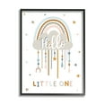 thumbnail image 2 of Stupell Industries Hello Little One Patterned Stars Nursery Rainbow Graphic Art White Framed Art Print Wall Art, Design by Angela Nickeas, 2 of 5