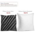 thumbnail image 3 of Nestl Velvet Throw Pillow Covers Solid Square Soft Decorative Pillow Cover for Sofa, 26" x 26", Charcoal Gray, Pack of 2, 3 of 8