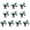 Green, variant on AOOOWER 10PCS Sport Fabric Hair Bowknots Supporter Hair Decorations Designed For Soccer Enthusiasts And Party Styling