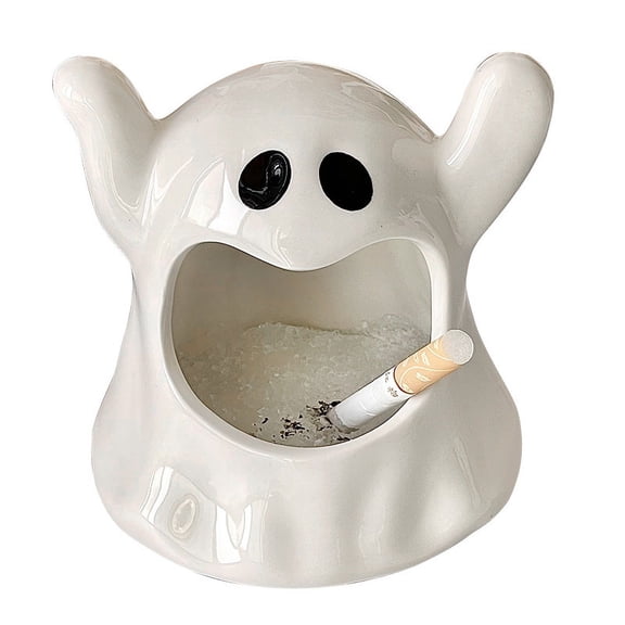 Creative Ghost Ashtray Ceramic Ashtray Home Living Room Gift Ornaments