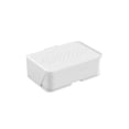 thumbnail image 1 of Advancent Esponja soporte cajón baño doble capa almacenamiento fregadero bandeja organización secado organizador escurridor Juegos de accesorios de baño Blanco Advancent HA065187-01, 1 of 6