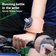 thumbnail image 2 of Yesbay Outdoor Running Wrist Water Bottle Hand-Free Wearable Adjustable Wrist Water Bottle Portable Fitness Cycling Silicone Water Cup Sports Supplies, 2 of 8