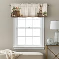 thumbnail image 3 of Easter Bunny Kitchen Curtain Valances for Windows Farmhouse Short Curtains, Simple Retro Spring Rabbit Eggs Plants Rod Pocket Valance Curtain for Bedroom Cafe Living Room, 3 of 8