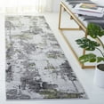 thumbnail image 2 of SAFAVIEH Craft Constantine Abstract Runner Rug, Grey/Green, 2'3" x 12', 2 of 8