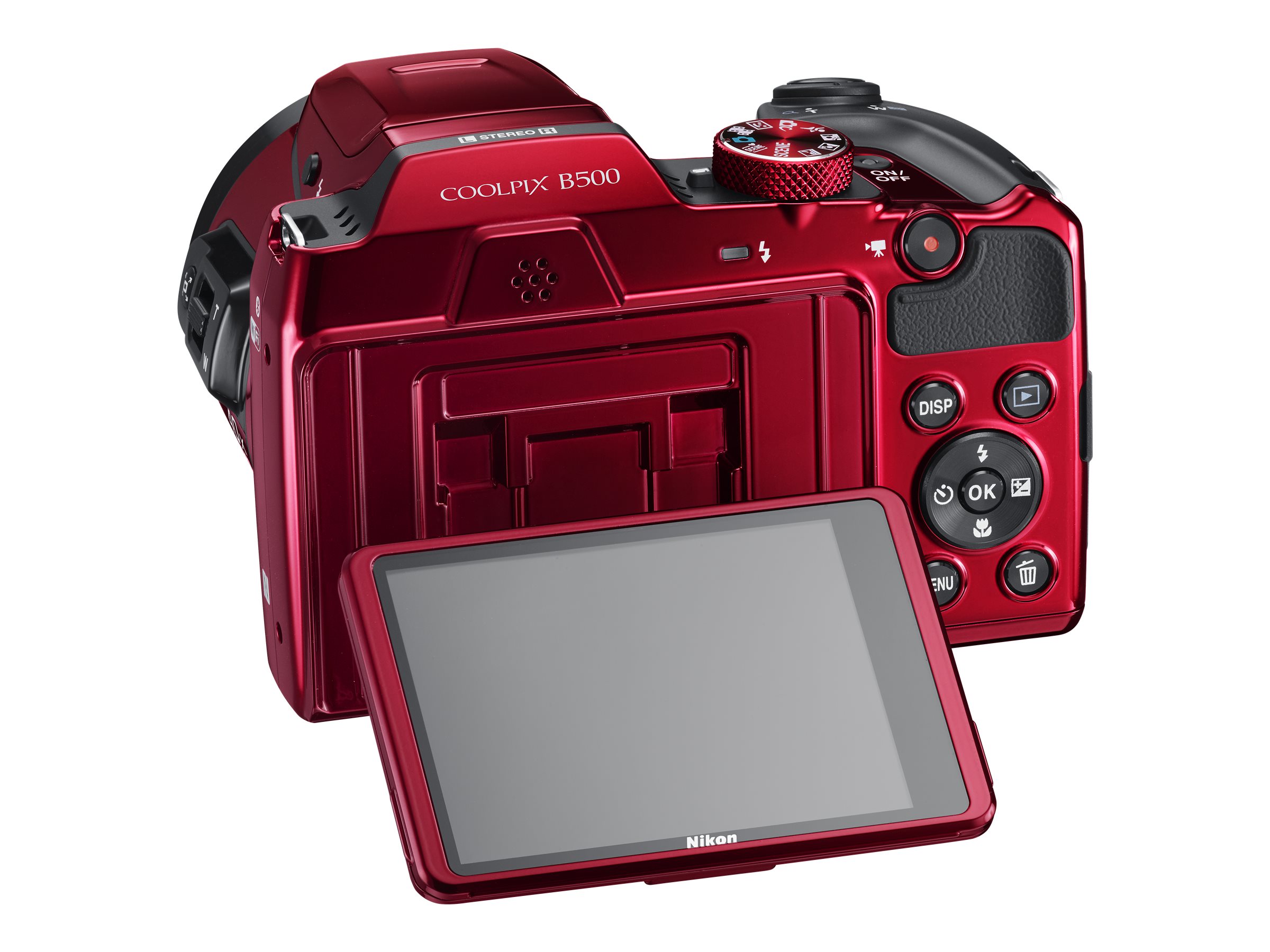 Nikon Red COOLPIX B500 Digital Camera with 16 Megapixels and 40x Optical Zoom - image 10 of 11