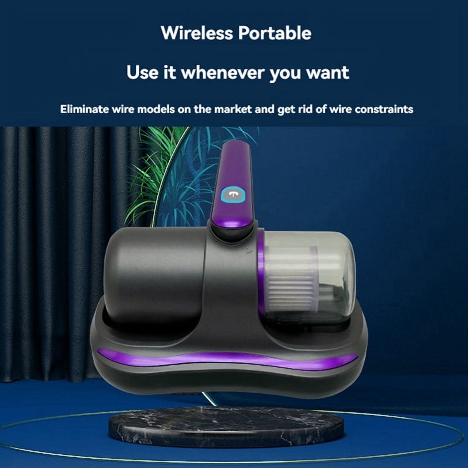 Mattress Vacuum Cleaner,Handheld Bed Vacuum Cleaner with Light,Dust Mite,Cordless Vacuum for Mattress,Sofa,Hair,Carpets