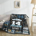 thumbnail image 6 of 12th Birthday Present for Boys,Black 12th Birthday Decorations for Boys Blanket,12th Birthday Present Ideas for 12 Year Old Boys,12th Birthday Decorations Throw Blanket for Teen Son Grandson Nephew, 6 of 6