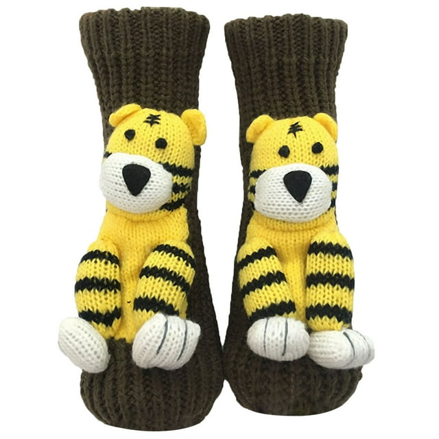 Wdgfv Animal Socks, Funny Double-Layer Cotton Socks for Warmth, Cozy Fall & Winter