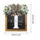thumbnail image 3 of XWSHYW Decoraciones para El Hogar Corona Decorativa para Puerta de Entrada con Apellidos Durante Todo El Año, Placas Colgantes Delante de La Puerta, 3 of 3