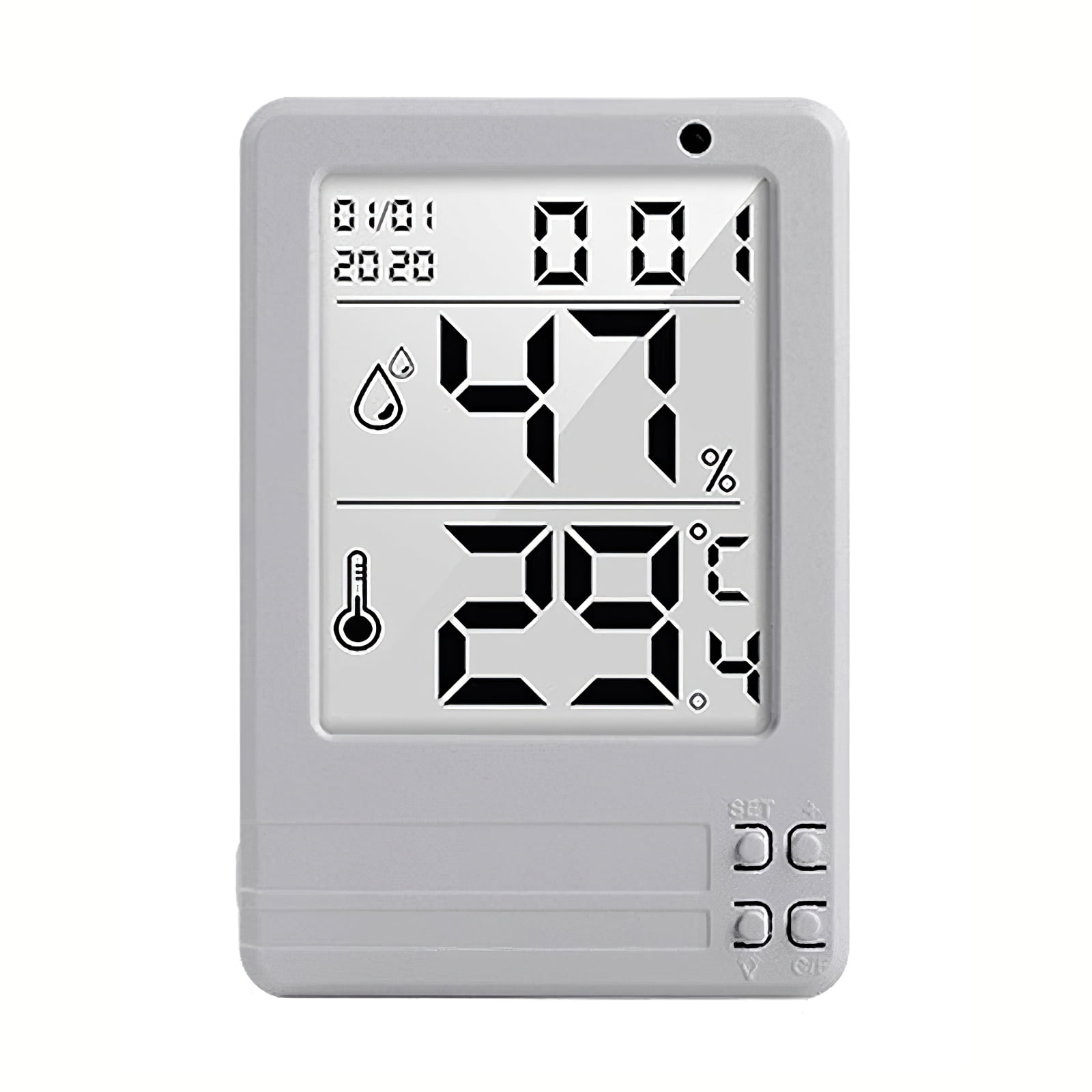 Details about   ABS Wireless LCD Digital Thermometer Hygrometer Mini Temperature Humidity 5