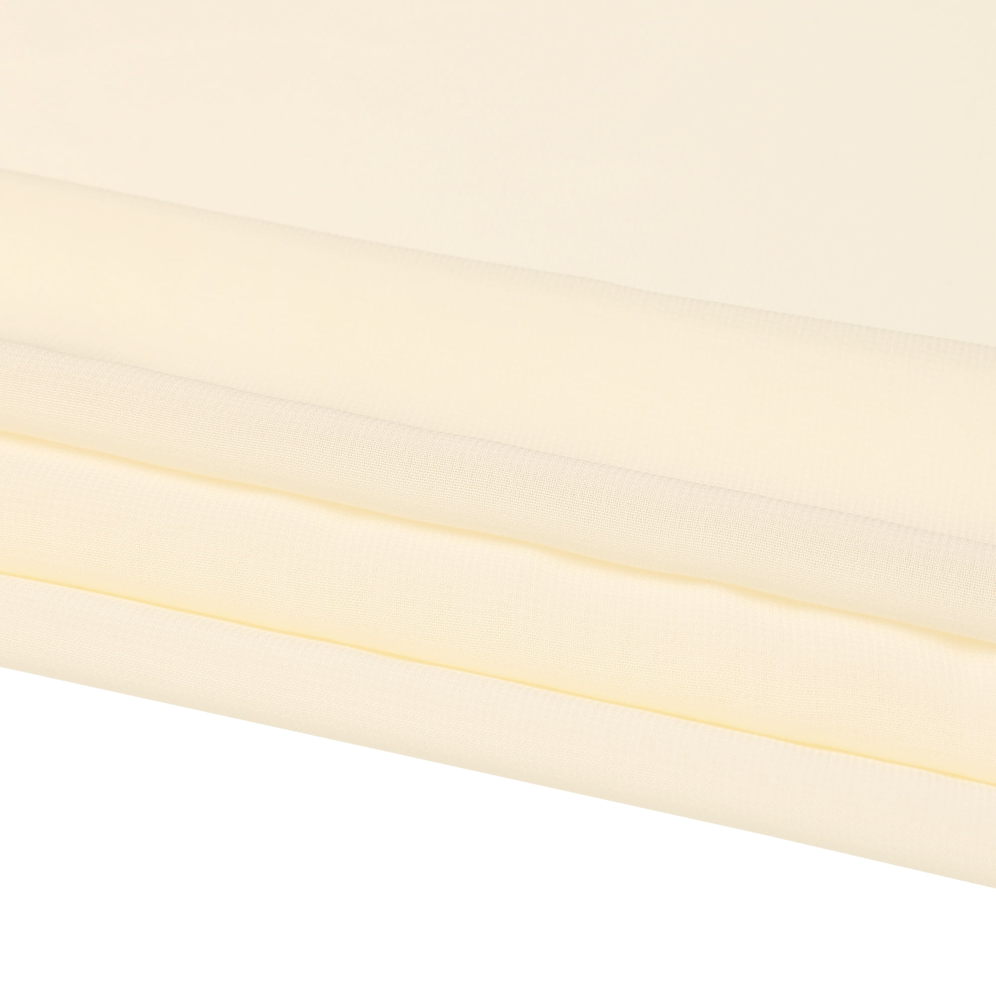 Unique Bargains 10ft Chiffon 120 Inch Long Sheer Romantic Table Runner (6 Count) Beige 28x120 Inch