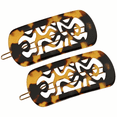 thumbnail image 2 of French Amie Swirls 2 ¼” Celluloid Handmade Tige Boule Snap Hair Clips for Women (YellowTokyo, 1Pcs), 2 of 38
