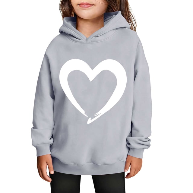 Sudaderas con capucha para niños y niñas, sudaderas casuales de manga larga, lindas sudaderas de gran tamaño con bolsillo de polar, chaquetas para niñas