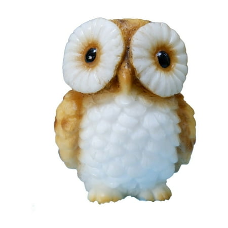 

TEVEQ Hot Sale!Desktop Ornament Owl Resin Small Ornaments Decoration Bonsai Green Plant Creative Gift Crafts Ornaments
