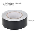 thumbnail image 2 of Uxcell Aluminum Foil Tape Black Matte Tape Non-Reflective 50mmx50m/164ft, 2 of 4