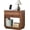 Walnut, variant on Modern Nightstand with Charging Station, 23 Inch Wide Bedside Table with Drawer and Open Cabinet, Curved Design for Bedroom, Living Room, Walnut-1PC