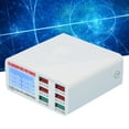 thumbnail image 1 of Adaptador de Pared USB de 6 puertos ANGGREK QC3.0 65W con pantalla LED, 1 of 8