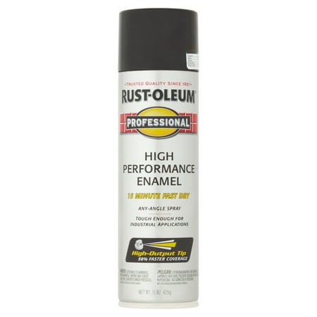 (3 Pack) Rust-Oleum Professional Gloss Black High Performance Enamel, 15