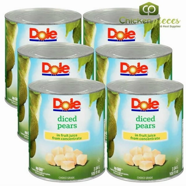 Dole Poires en dés dans le Jus 2,84 L/100 Oz