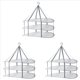 thumbnail image 1 of 3X Estante de Secado de Suéter de 3 Niveles Estante de Secado Colgante de Ropa Estante de Secado de de Lavandería Estantes Plegables para Secadora de Ropa, 1 of 5