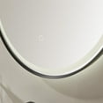 thumbnail image 3 of Vinnova Design 24'' Oval LED Lighted Accent Bathroom/Vanity Wall Mirror, 3 of 11