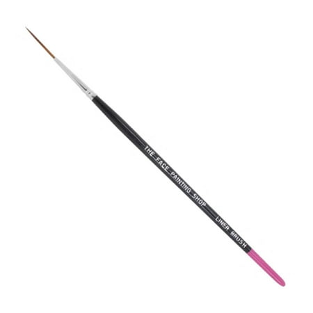 The Face Painting Shop Brush - Liner, Professional Face Painting Brush, Sleek Pink Tipped Wooden Handle and Synthetic (Best Face Painting Websites)