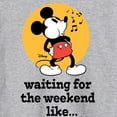 thumbnail image 3 of Disney - Mickey & Friends - Waiting for the Weekend Like - Whistling Music - Men's Long Sleeve T-Shirt, 3 of 5