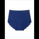 thumbnail image 3 of Bragas Invisibles de Cintura Alta para Mujer, Sin Etiqueta, con Borde Ondulado y Cobertura Total. Azul Oscuro L, 3 of 10