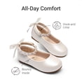 thumbnail image 2 of DREAM PAIRS Girls' Ballet Flats Comfortable Foldable Slip-On Dress Shoes Lightweight Portable Travel Flats with Bow Detail, 2 of 5