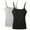 2 PACK Black Gray, variant on MISS MOLY 3 PACK Women Camisole Shelf Bra with Adjustable Strap Stretch Tank Top Basic Layering Cami Top for Daily Wearing