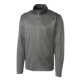thumbnail image 2 of Men's Cutter & Buck  Gray Norfolk Tides  Clique Helsa Performance Half-Zip Knit Pullover, 2 of 3