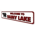 thumbnail image 4 of Welcome to Lake Name Novelty Decor, Metal Wall Sign - 4x18 Inches, 4 of 4