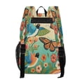 thumbnail image 3 of Large Clear PVC Backpack Heavy Duty See Through Backpack for Adults Work Travel, Bird & Bloom Printed 12L, 3 of 8