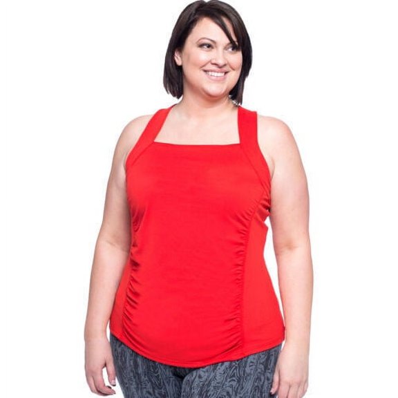 Soybu Womens Alecia Tank Yoga Fitness Plus Size, Amore - 3X