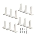 thumbnail image 1 of DOLITY 4 Pcs Guides de Montage de Porte de Placard de Revêtement, Blanc, 1 of 9