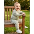 thumbnail image 6 of Loicainy Toddler Baby Boys Fall Outfit 3 6 12 18 24 Months 2T 3T 4T Casual Long Sleeve Striped Pullover with Pants 2Pcs Clothes Set, 6 of 9