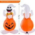 thumbnail image 3 of Halloween Inflatable Outdoor Decorations Ghost Halloween Troubled Ghost Pumpkin LED Horror Props Decoration, 3 of 5