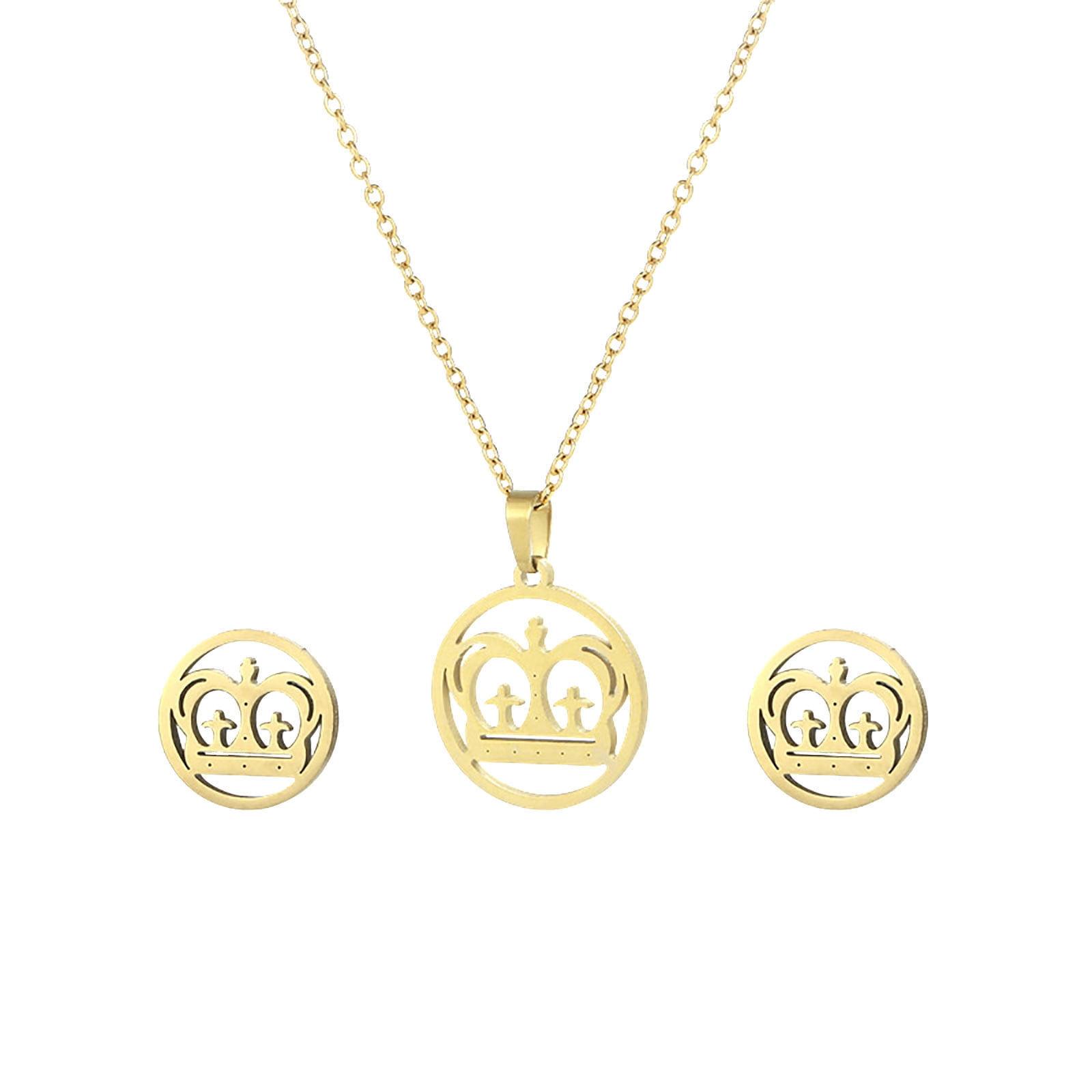 Women Emoji Balance Pendant Necklace Gold Clavicle Chains Choker Card Jewelry 