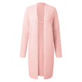 thumbnail image 3 of Vedolay Women's Casual jackets Casual Jackets for Women Fashion Basic Long Sleeve Lightweight Cropped Casual Jacket,Pink One Size, 3 of 4