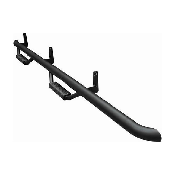 RBP-2 RBP Nerf Bar - Roue de Camion à Roue 15B-RX7 RX-7; avec Marches Rabattables; Sans Marchepied; Rond de 3 Pouces; Enduit de Poudre; Noir; Acier; avec Embouts Soudés; Montage sur Panneau Basculant