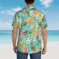 thumbnail image 4 of Disketp Hawaiian Shirts for Men,Cute Pineapples Print Mens Casual Short Sleeve Button Down Shirts Beach Shirt, 4 of 7