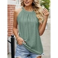 thumbnail image 5 of LAVA Womens Halter Tank Top Casual Sleeveless Summer Tops Blouse (Green, M), 5 of 8