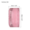 thumbnail image 2 of Uxcell 32 x 58mm Roller Skate Wheels with Bearings 82A Quad Skate Replacement, Shine Pink 4 Pack, 2 of 6