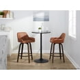 thumbnail image 3 of Daniella Counter Stools for Kitchen Counter in Dark Brown Walnut Wood, Counter Height Chairs, Bar Stools Set of 2, Counter Height Chairs, Bar Stools For Kitchen Island, 3 of 6